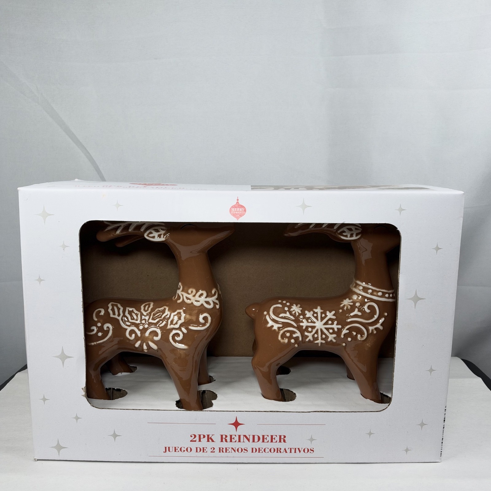 2026 ALDI Merry Moments GingerBread Reindeers / New / Hard to Find