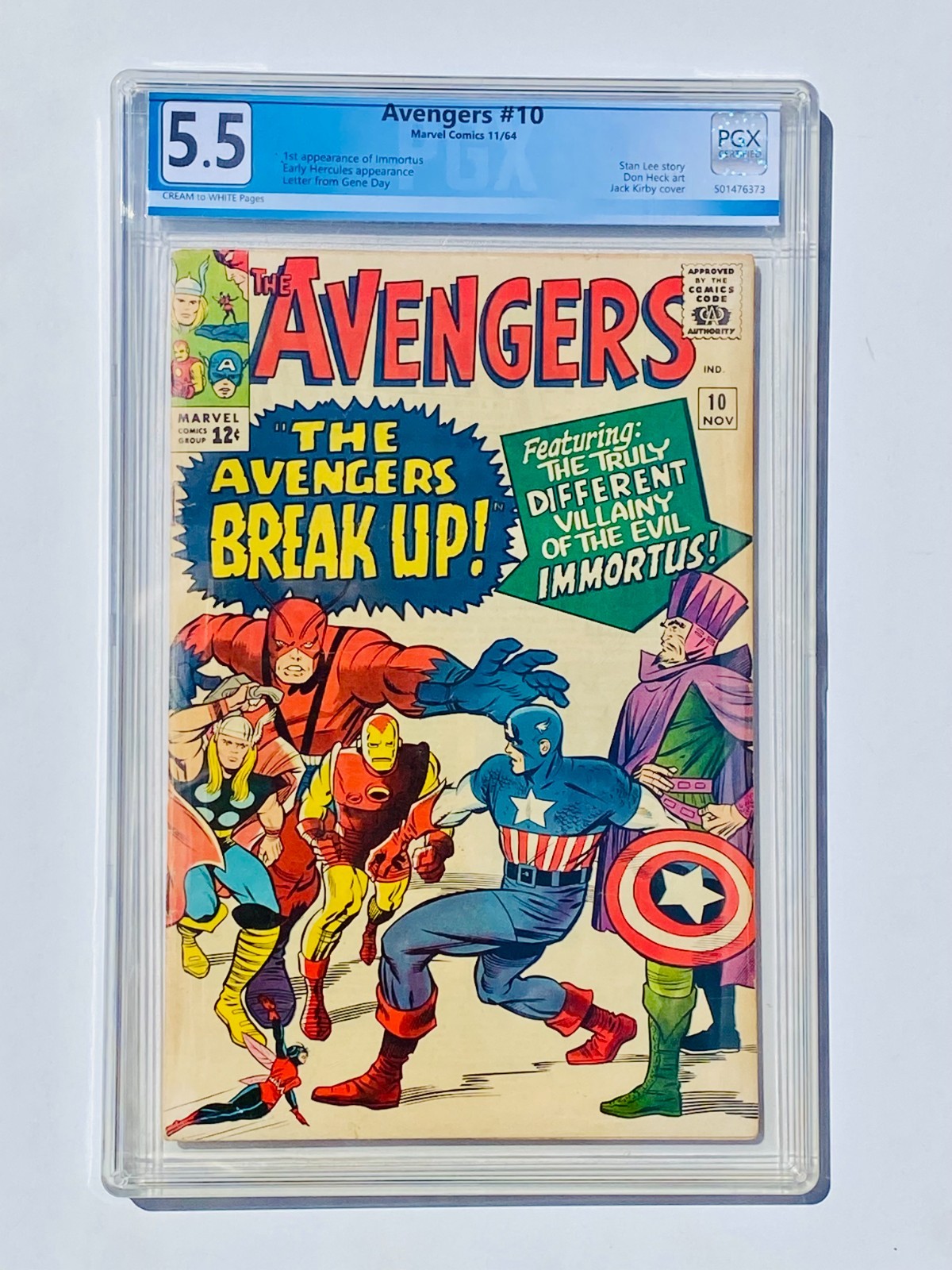 The Avengers #10 (Marvel Comics November 1964) PGX 5.5 1st of Immortus