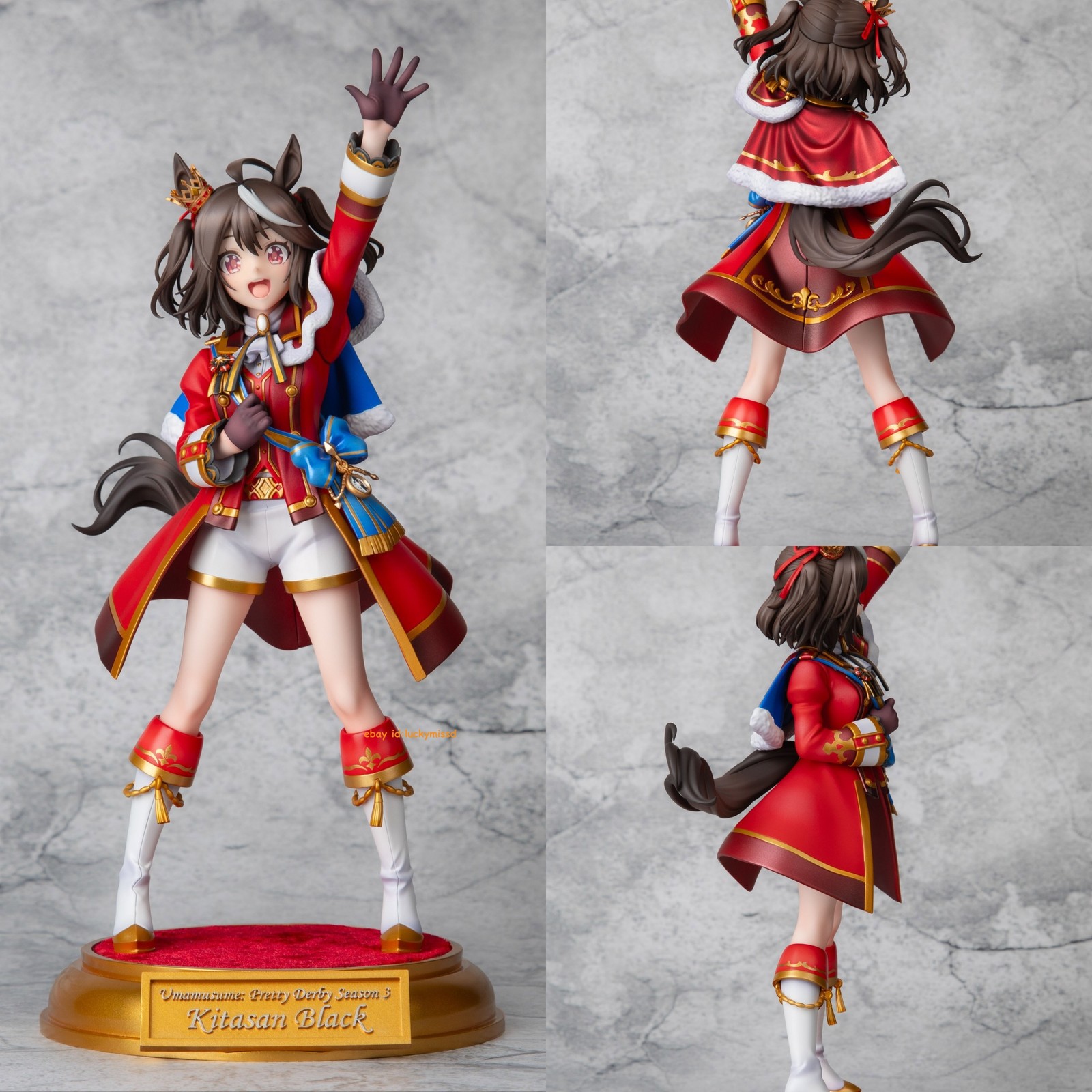 Genuine Umamusume: Pretty Derby Kitasan Black 28cm Statue Figure Model Toy Gift