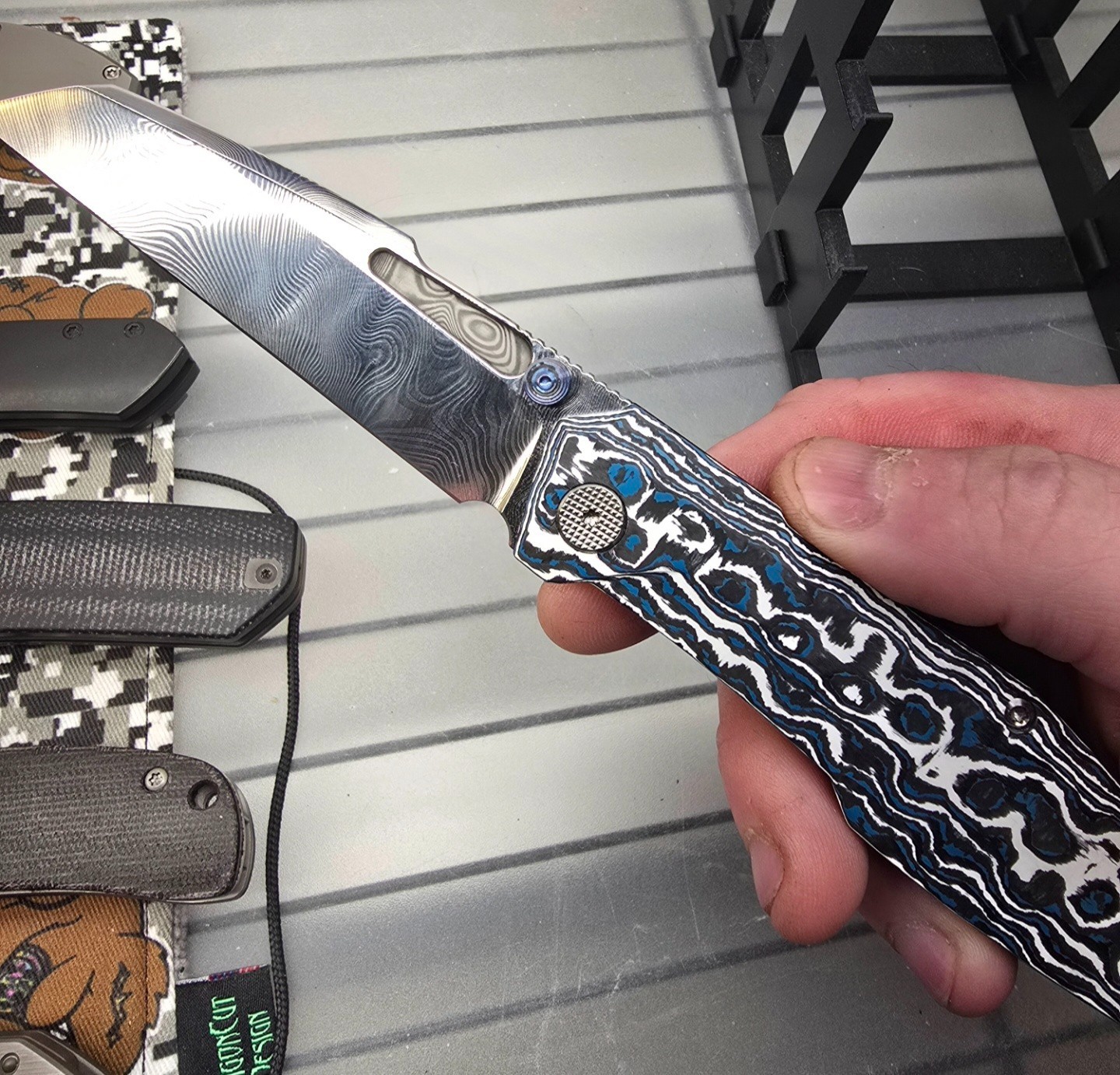 Rare Damasteel Null Knives 