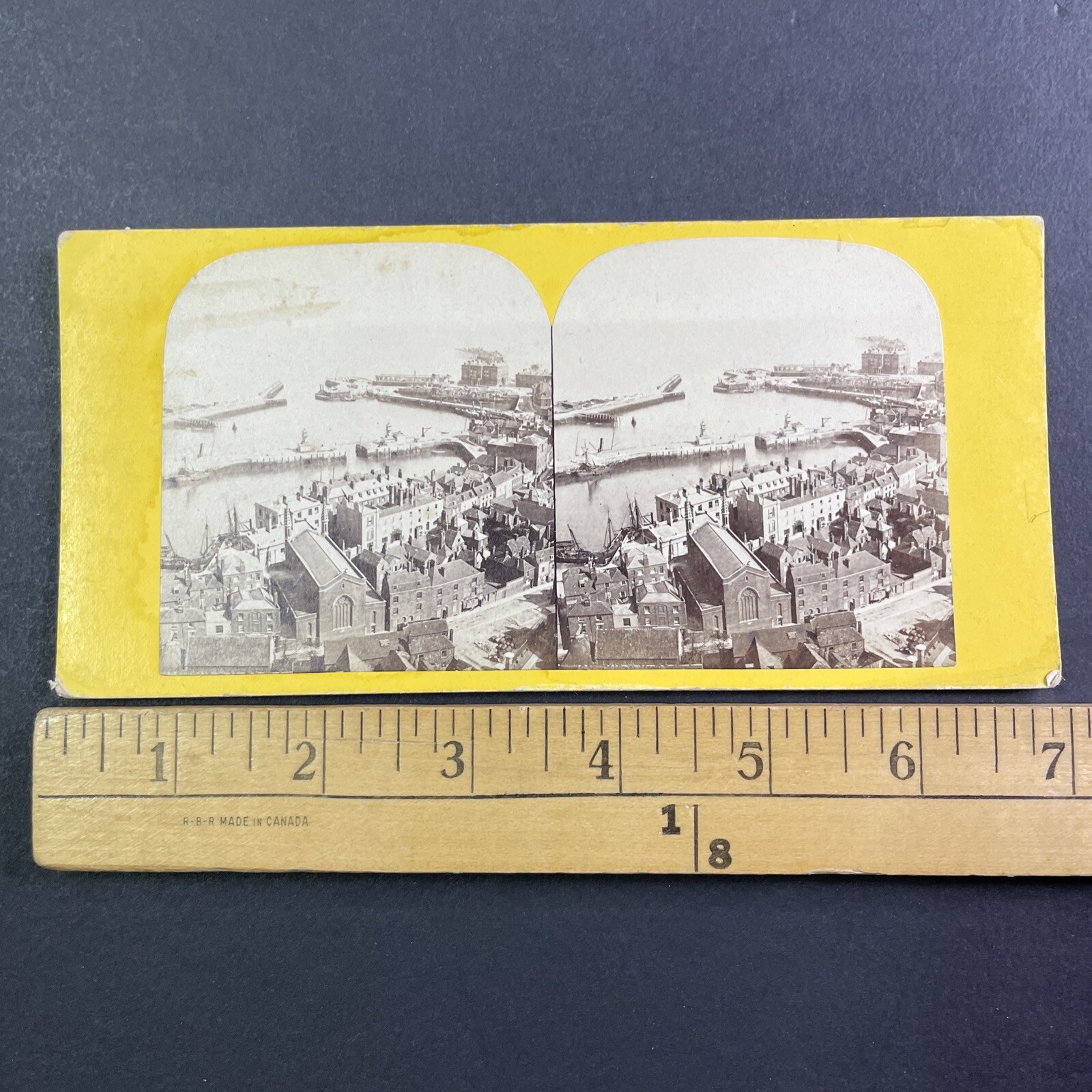 Dover Harbour England Stereoview W.R. Sedgfield 1860s Victorian Seascape