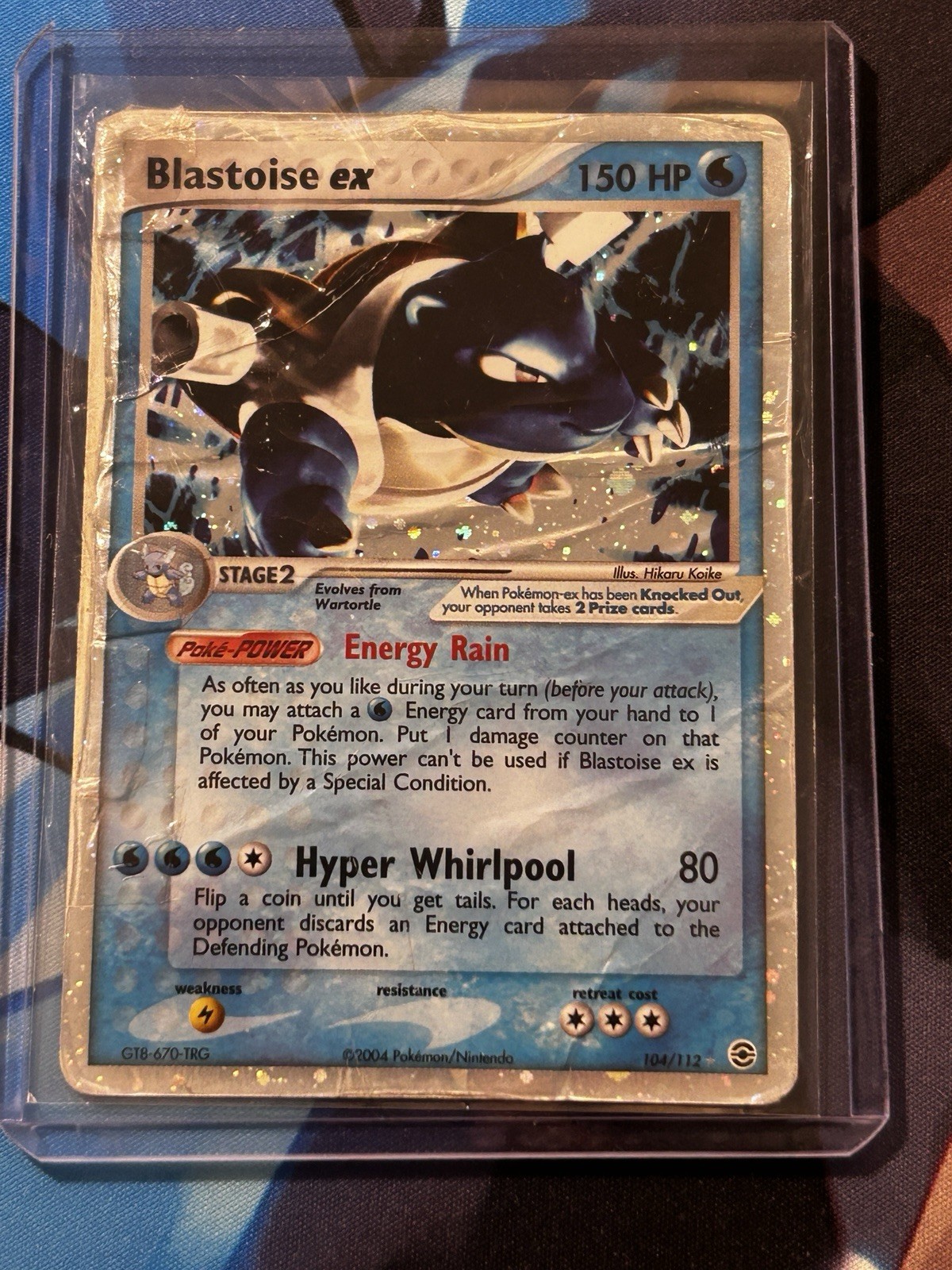 Pokemon TCG Blastoise ex 104/112 Fire Red Leaf Green Holo Silver Border PSA 1 ?
