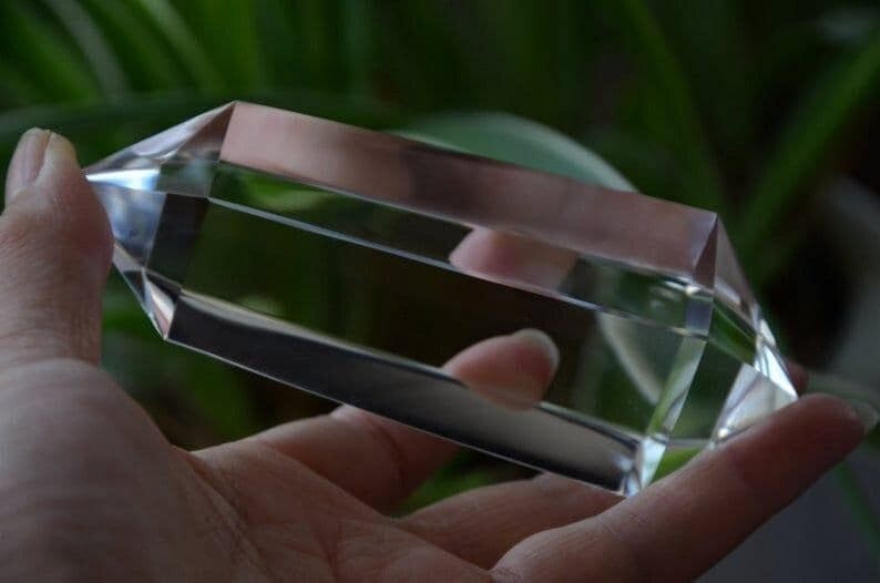 Hand Cut Tibetan Himalayan High Altitude 99% Clear Crystal Quartz, 6 Sided Hand Cut Tibetan Himalayan High Altitude 99% Clear Crystal Quartz, 6 Sided