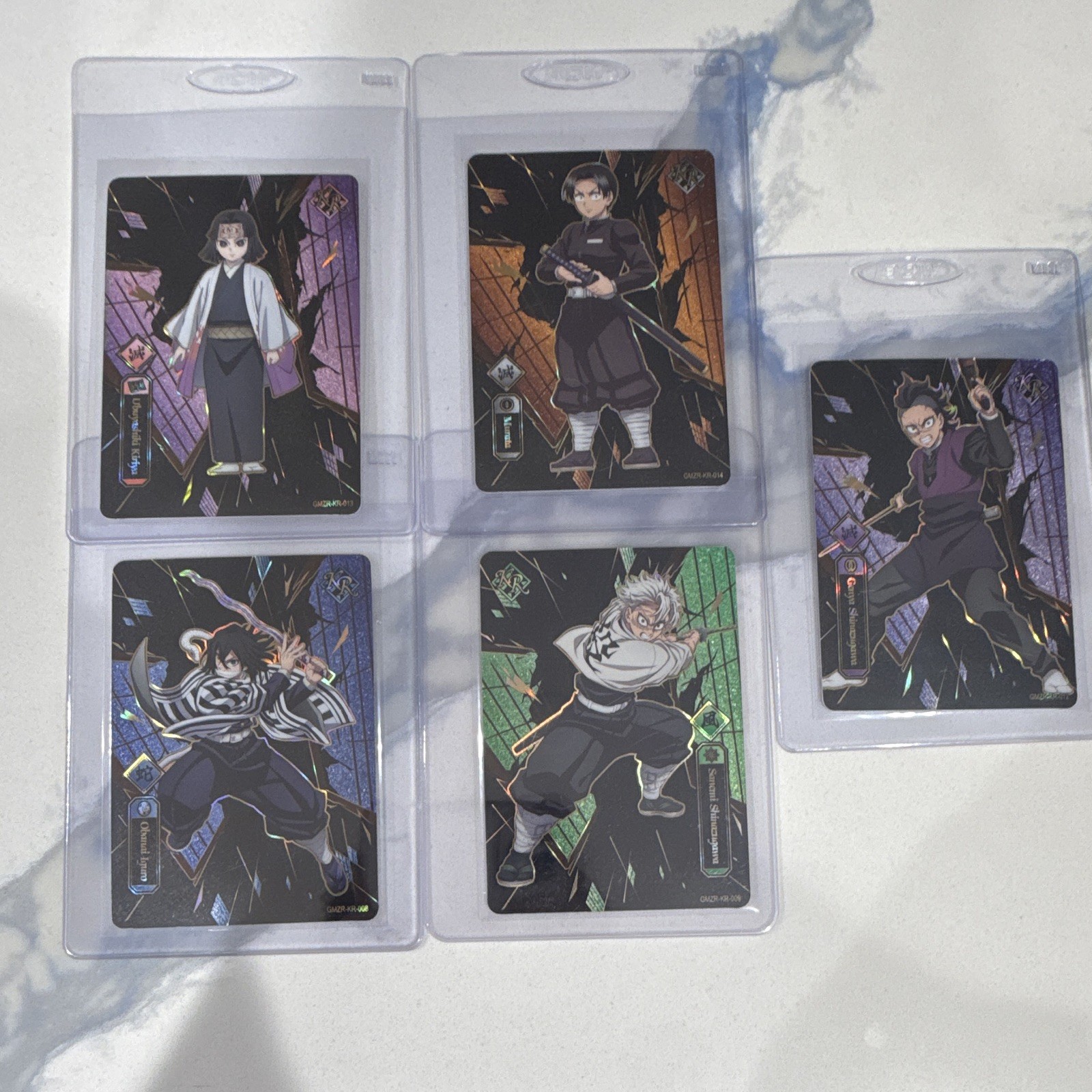 Bandai Demon Slayer Kimetsu no Yaiba Trading Card Lot 5 