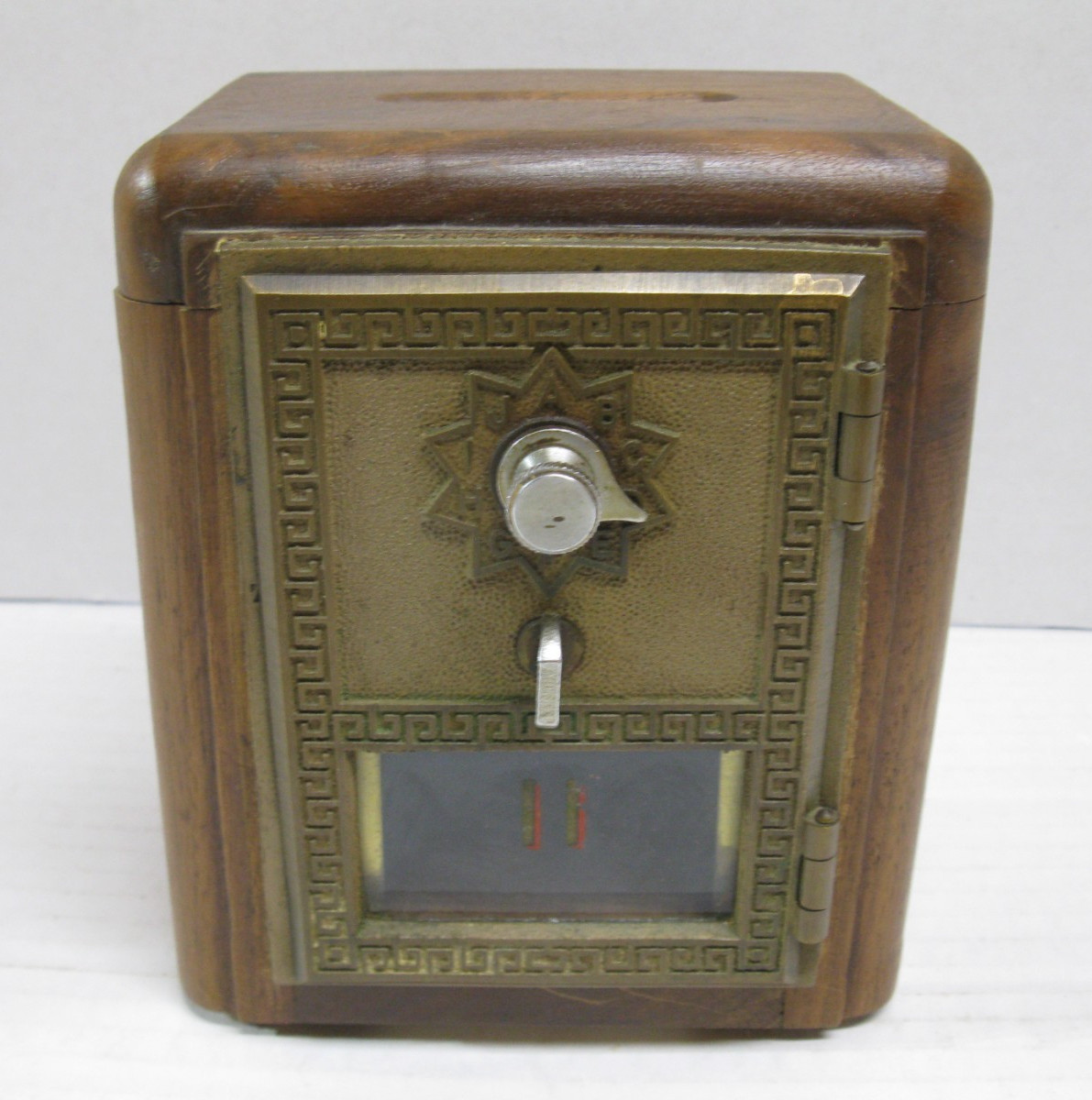 Vintage Post Office Mail Box Coin Bank US Postal Working Combination
