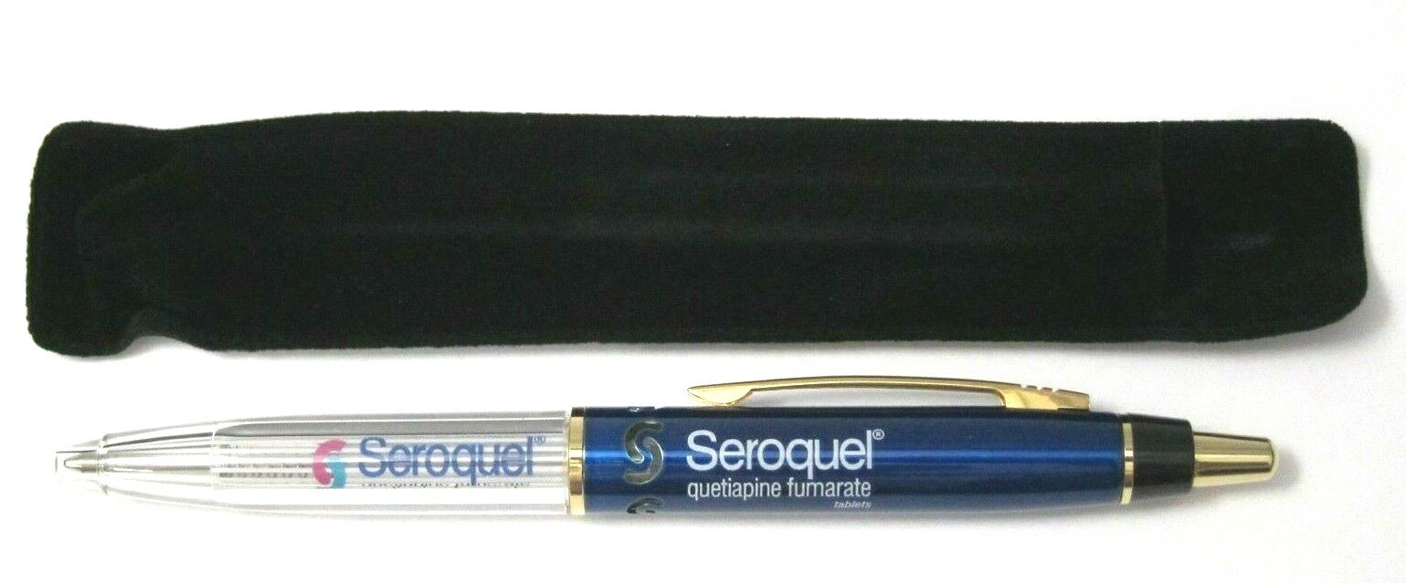 Drug Rep SEROQUEL Collectible Heavy Metal Pen RARE
