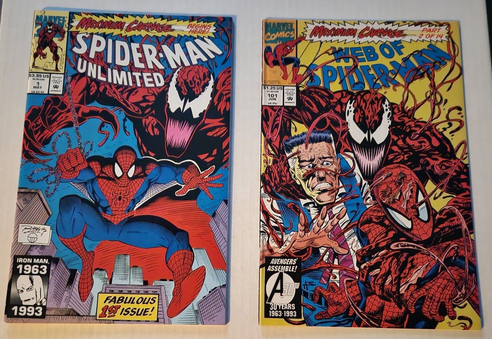 Maximum Carnage (Marvel Comics 1993) Complete set 14 issues