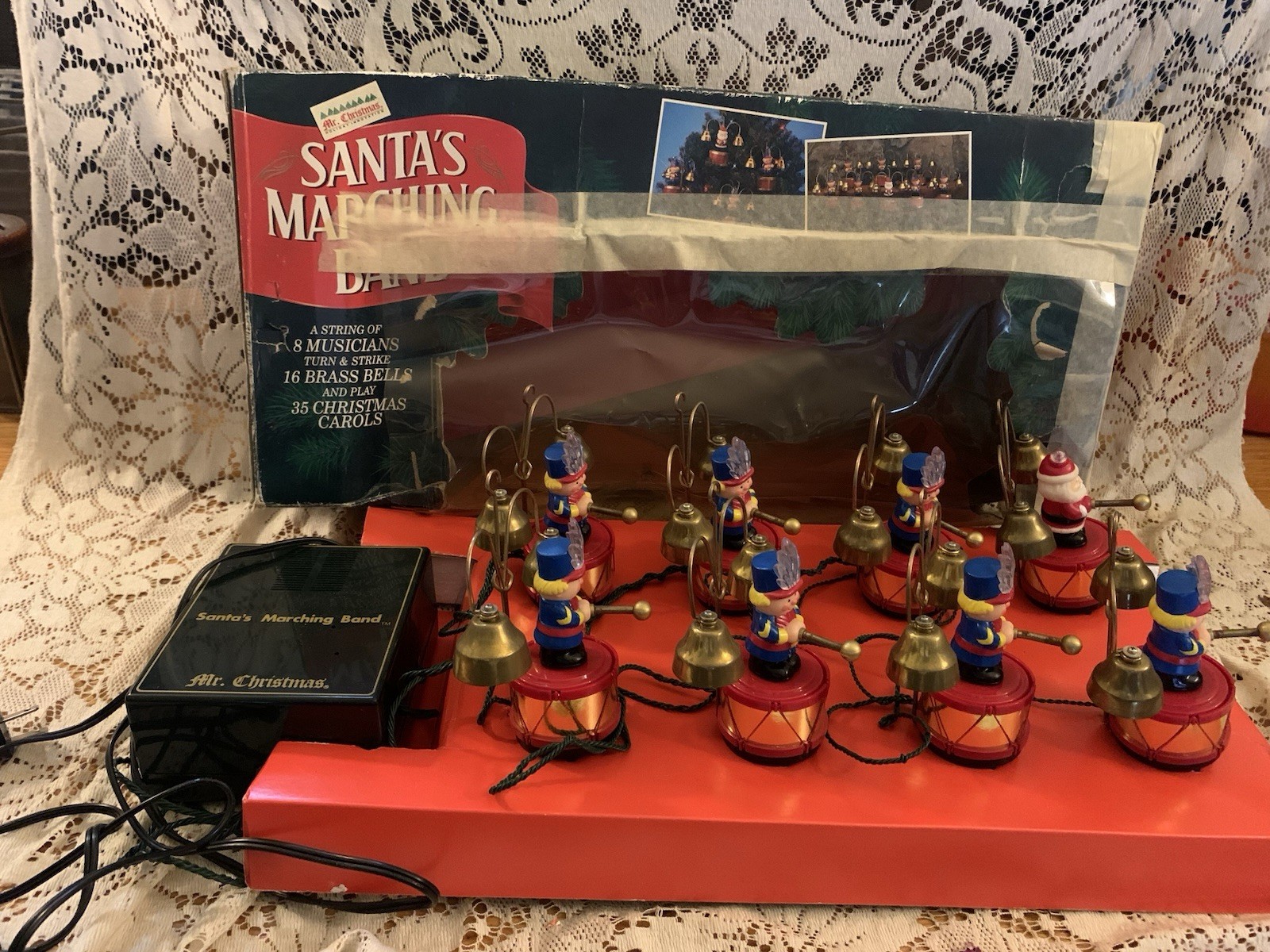 Vtg 1992 Mr. Christmas Santa's Marching Band 35 Carols Tested 8 Musicians Box Vtg 1992 Mr. Christmas Santa's Marching Band 35 Carols Tested 8 Musicians Box