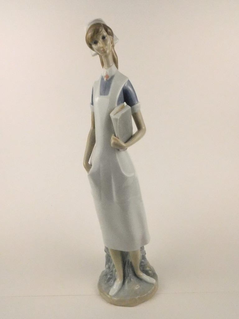 Lladro Nurse Figurine Glossy Finish SIGNED by Mari Carmen Lladro 14 Inches Lladro Nurse Figurine Glossy Finish SIGNED by Mari Carmen Lladro 14 Inches