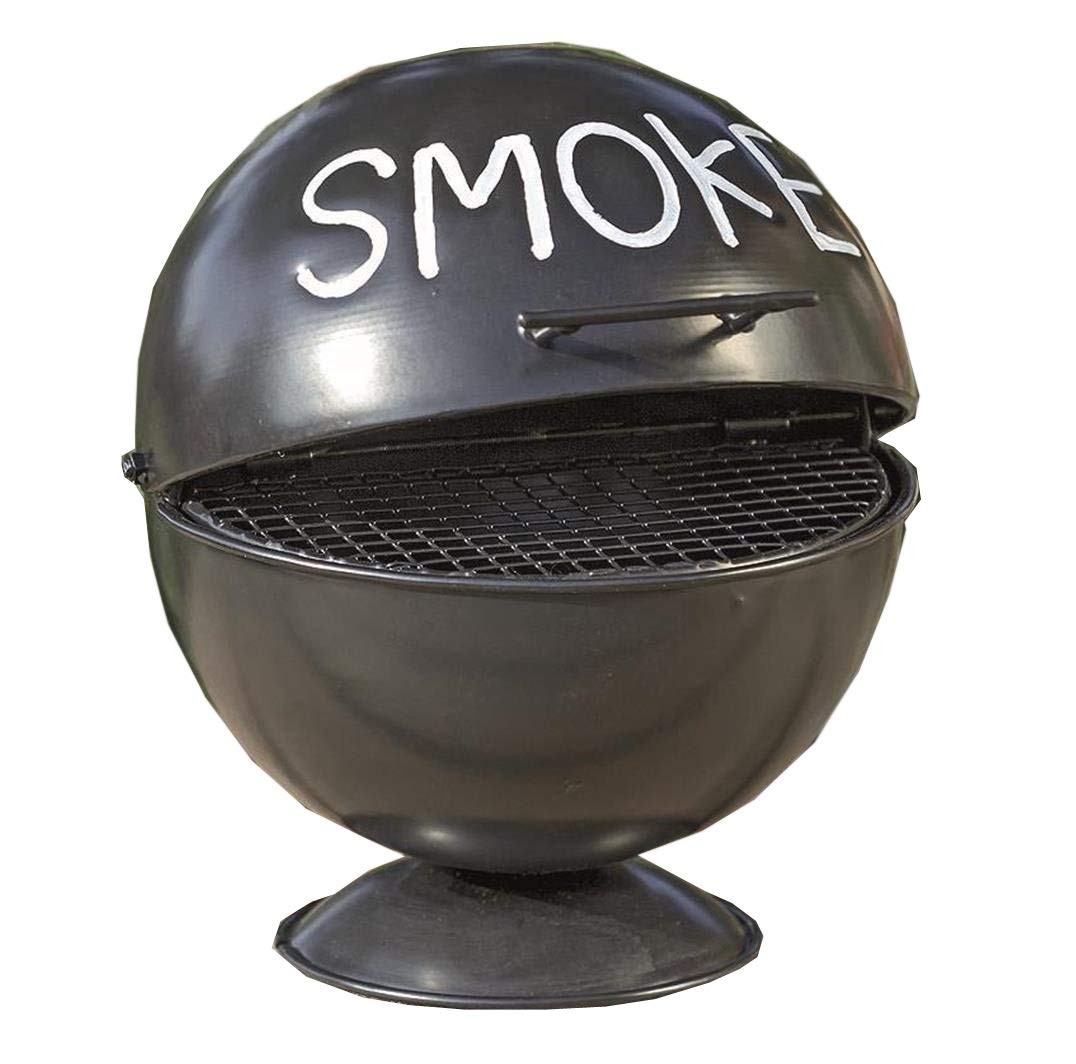 Boltze 3852000 Ashtray Grill Design Iron Black 13 cm
