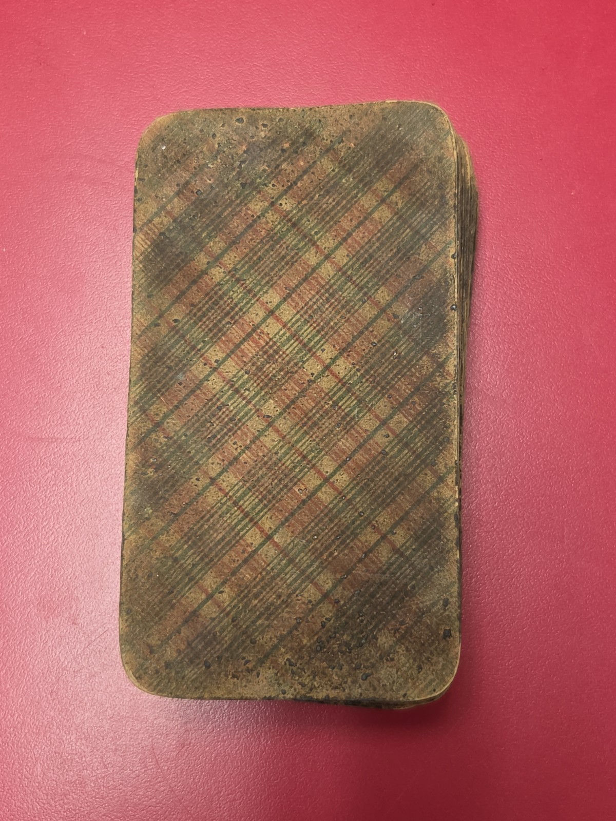 Antique C.L. Wüst Bourgeois Tarock Playing Cards c. 1880 Tartan Back - 53 Cards
