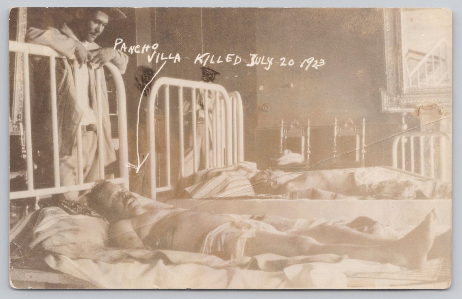 Pancho Villa Post Mortem Photo 1923 RPPC Postcard