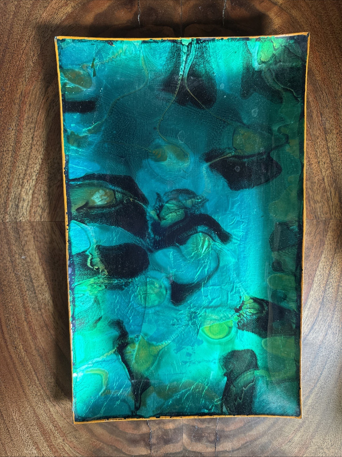 Vintage 14”x8.5” Decorative Serving Tray Patti-Originals Made In Mexico