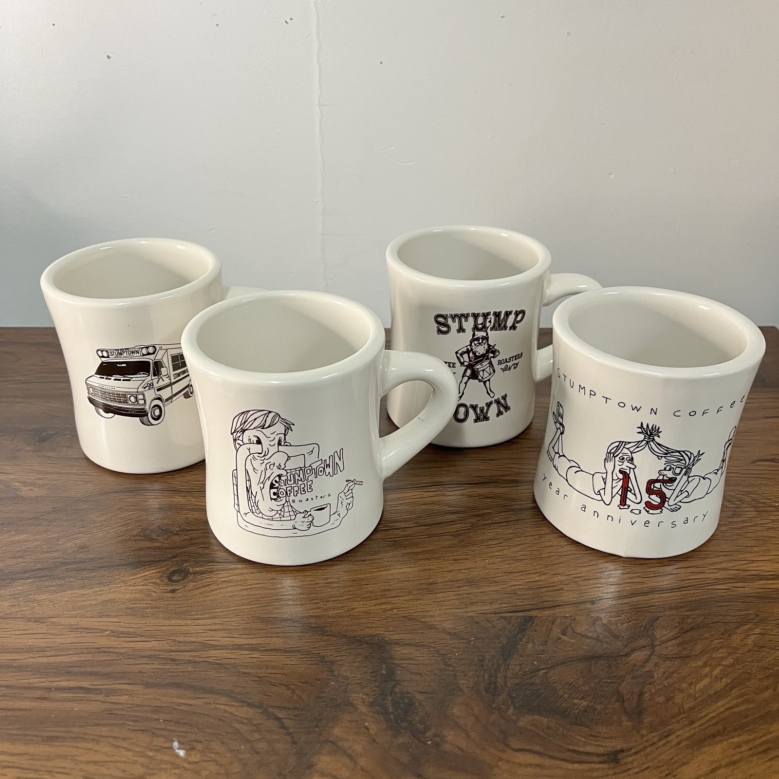 Stumptown Coffee Roasters Mugs Set Of 4 Retired Vintage