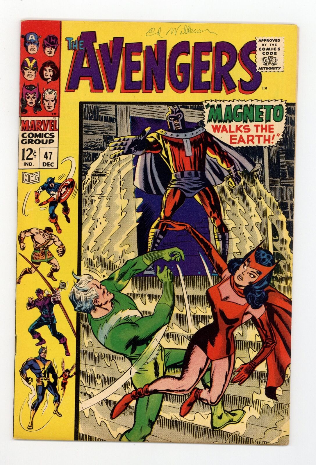 Avengers #47 VG/FN 5.0 1967 1st app. Dane Whitman