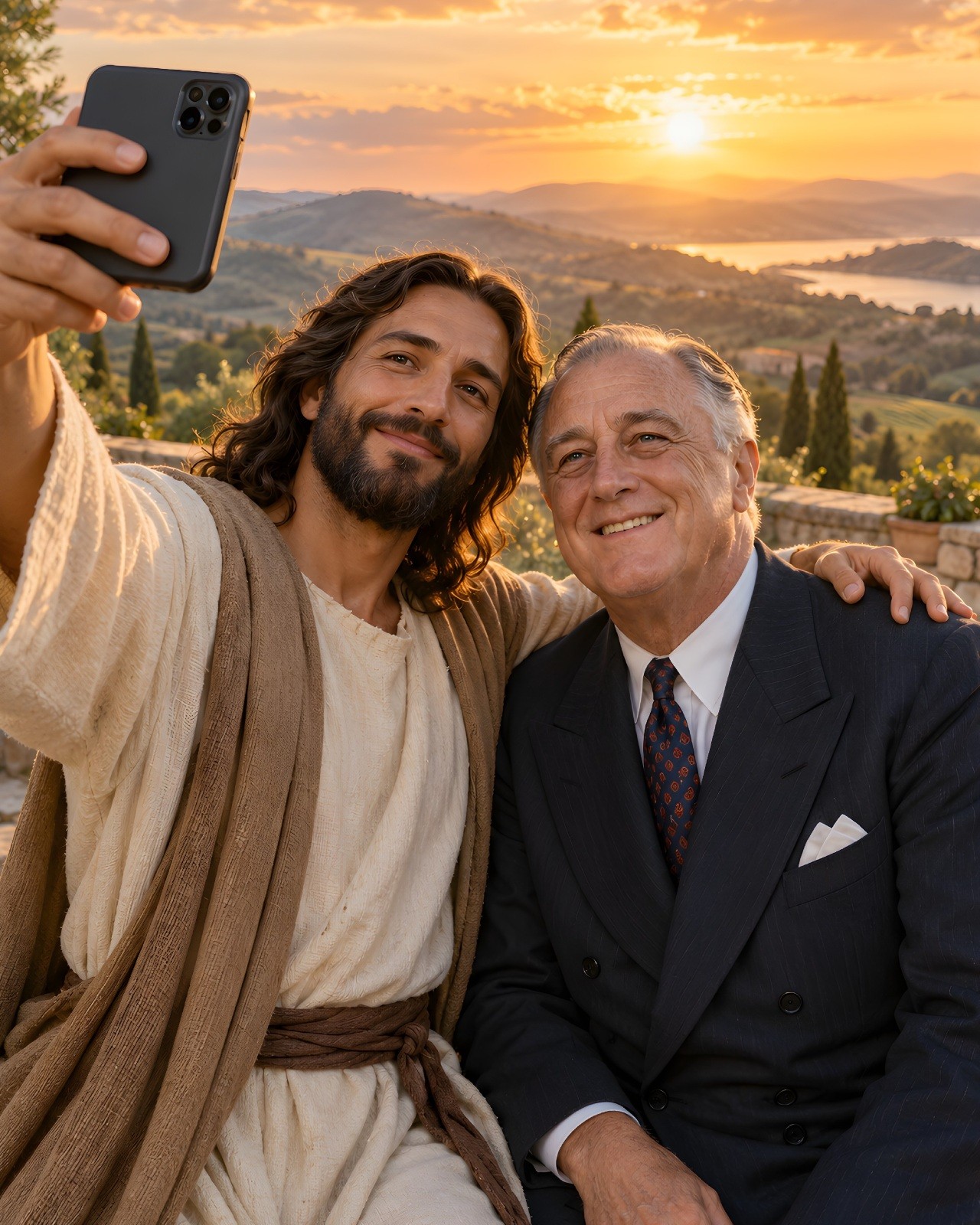 Jesus Selfie with Franklin D. Roosevelt 8\