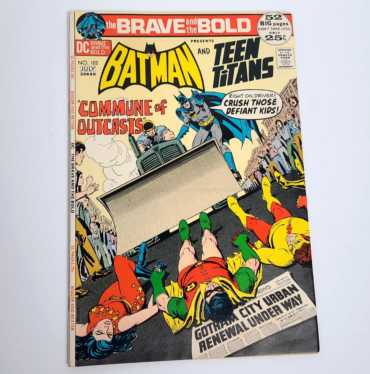 The Brave and the Bold #102 (1972) (DC) (Batman) (Teen Titans)