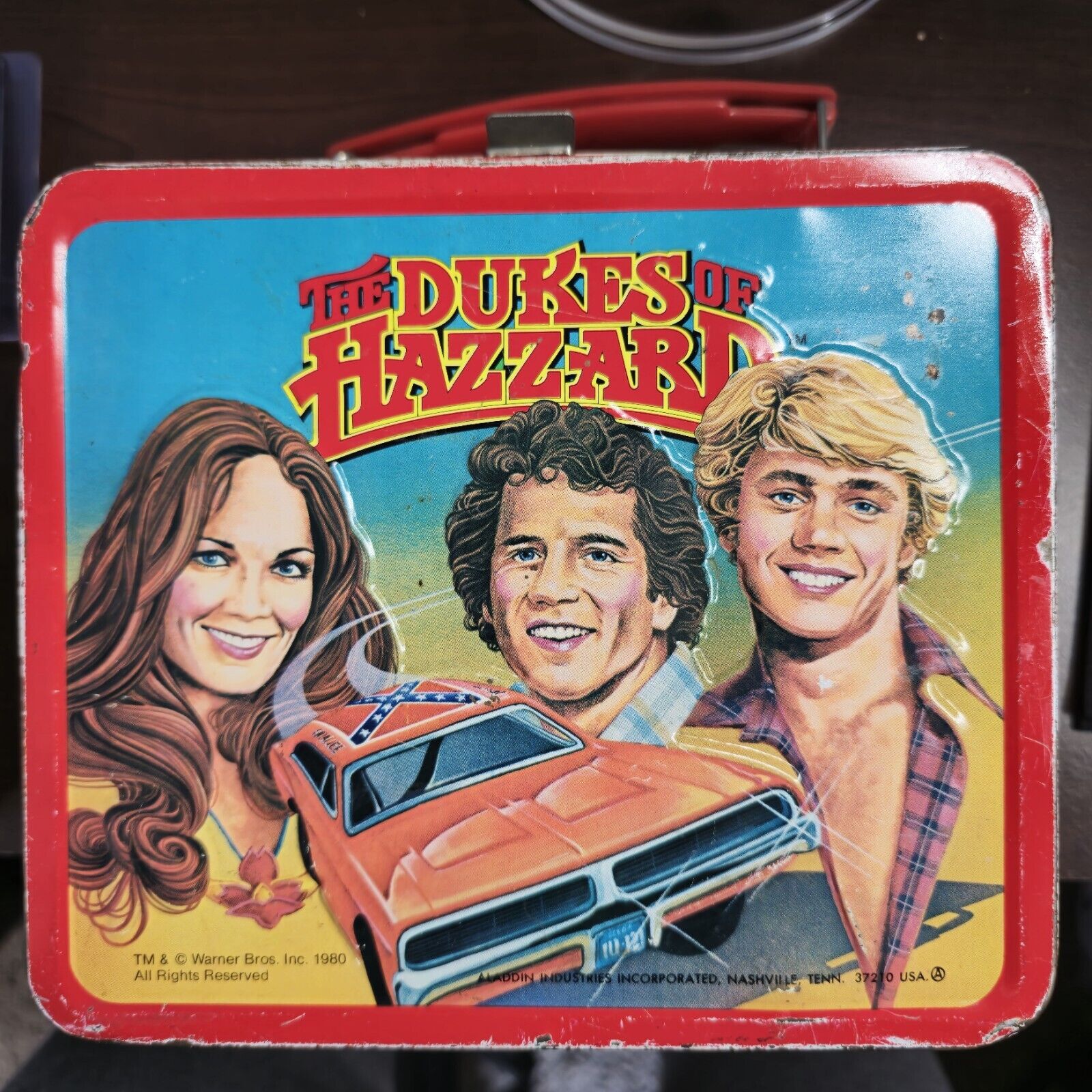 Vintage DUKES OF HAZZARD Lunchbox & Thermos - TV Series (1980) Aladdin INC.