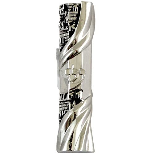 Car Mezuzah Travelers Prayer Scroll Jewish Jerusalem Theme