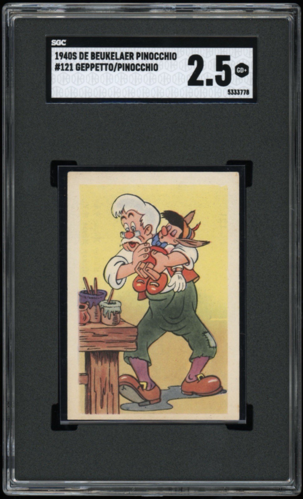 1940S DE BEUKELAER PINOCCHIO #121 GEPPETTO/PINOCCHIO RARE POP 1