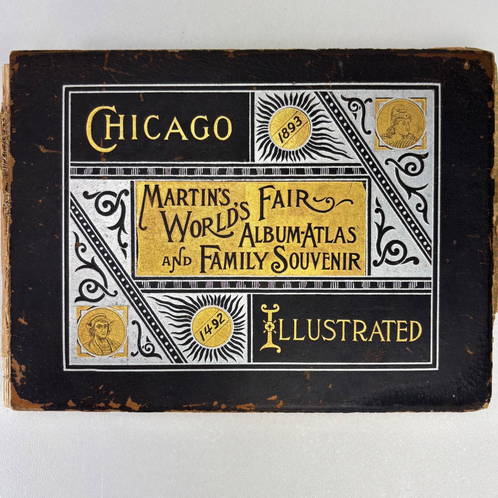 Antique Martin's Chicago 1893 World's Fair Album Atlas Illustrated Souvenir Book