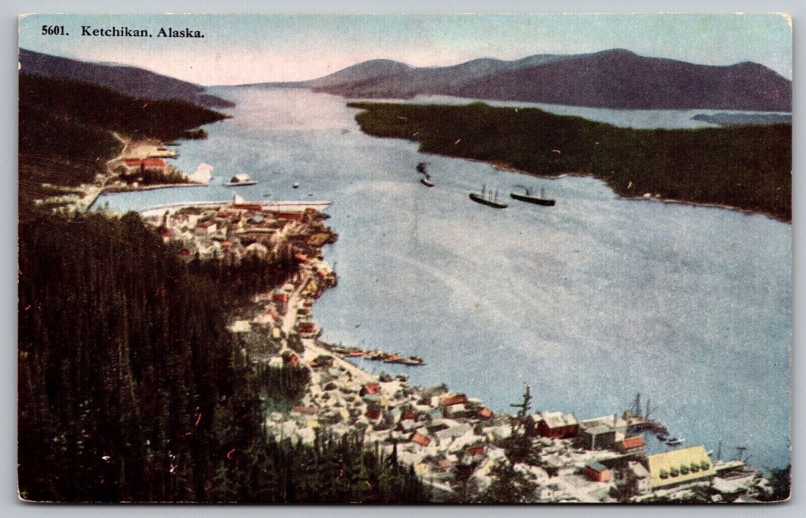 Ketchikan Alaska Ak Tongass Vintage Postcard