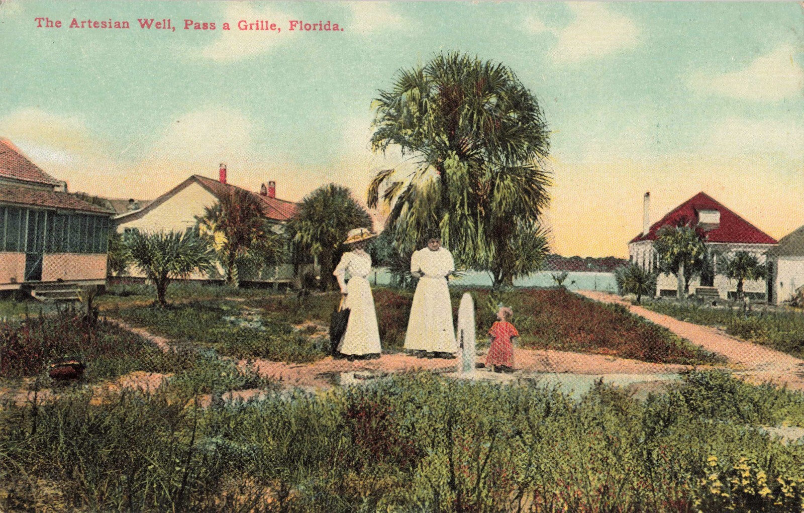 The Artesian Well Pass-a-Grille Florida FL c1910 Postcard The Artesian Well Pass-a-Grille Florida FL c1910 Postcard