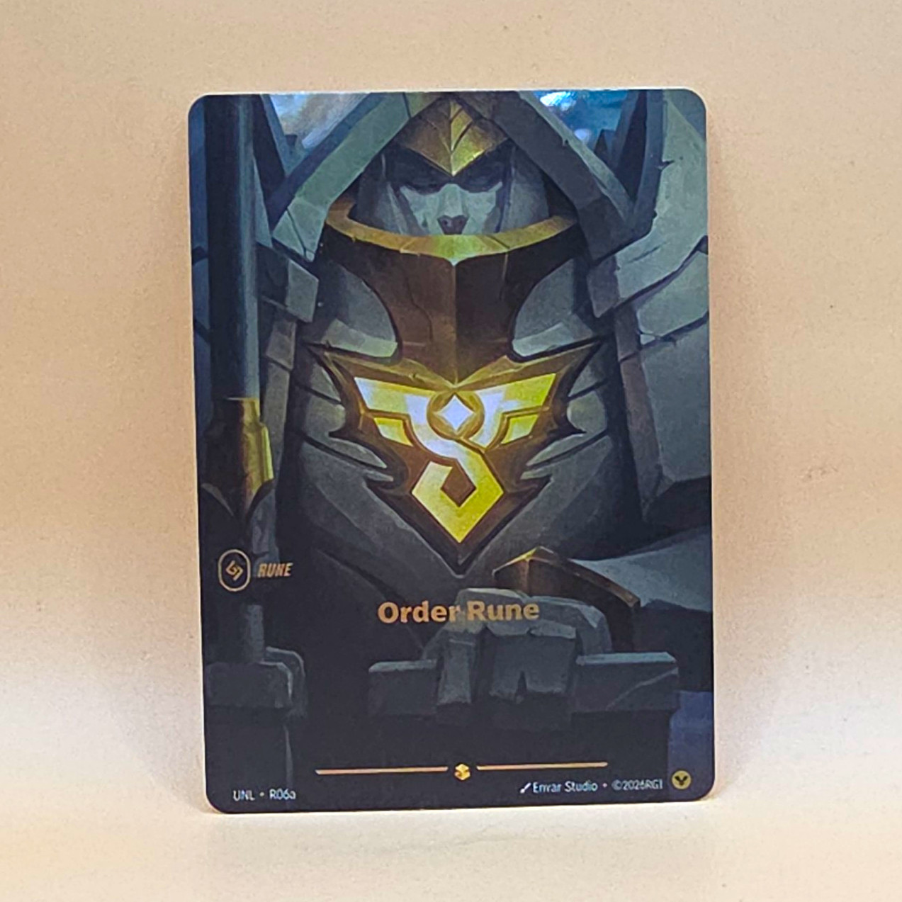 Envar Studio League of Legends Order Rune Hologram Trading Card UNL-R063 2024