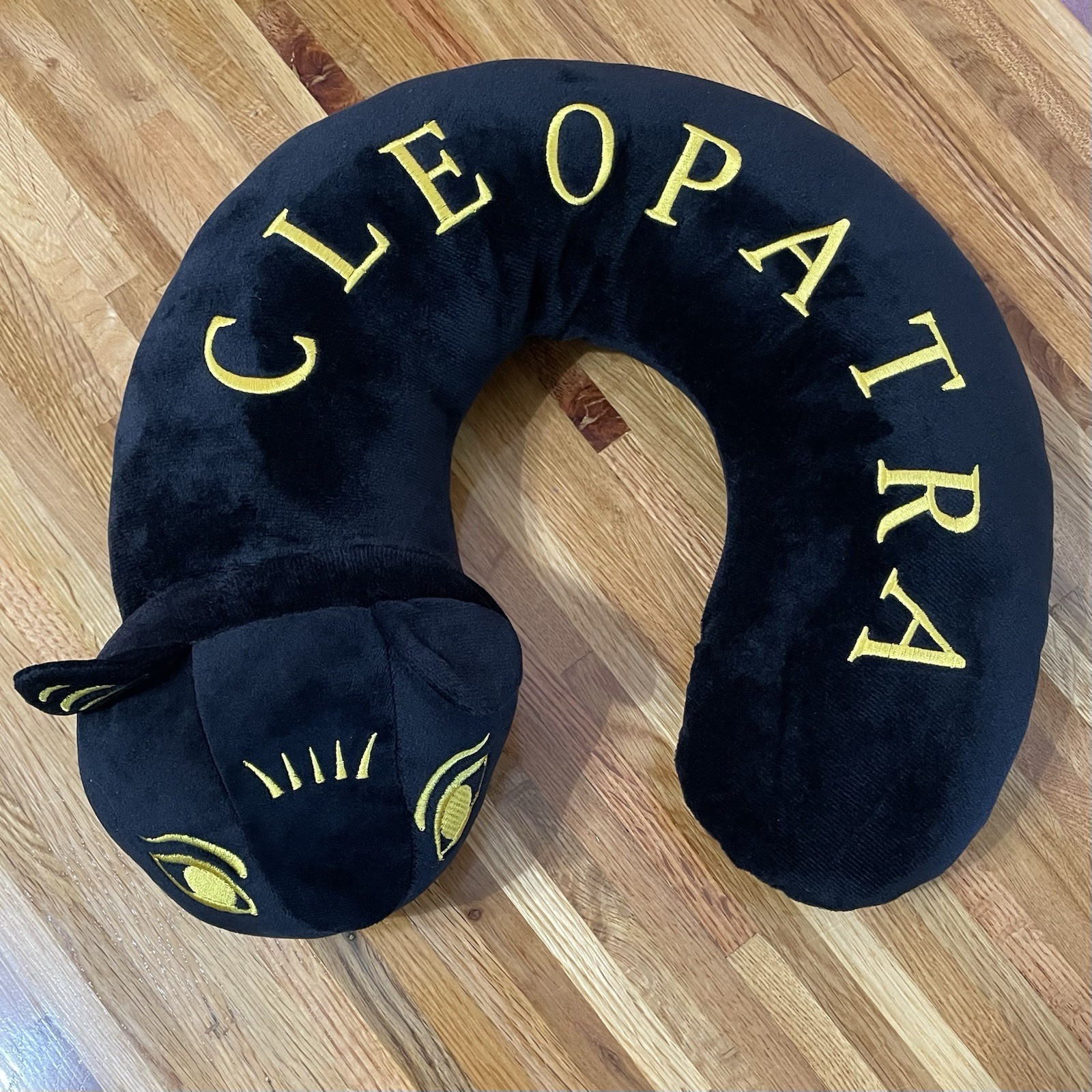 Krewe of Cleopatra 2026 Black Cat Neck Wrap Pillow RARE Mardi Gras Krewe of Cleopatra 2026 Black Cat Neck Wrap Pillow RARE Mardi Gras