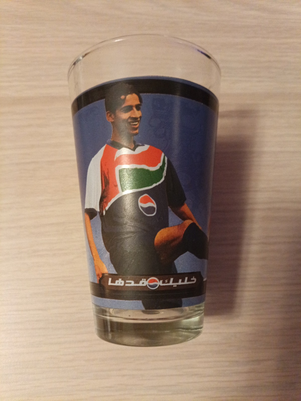 Vintage 1990s Pepsi Football Soccer Cup Glass