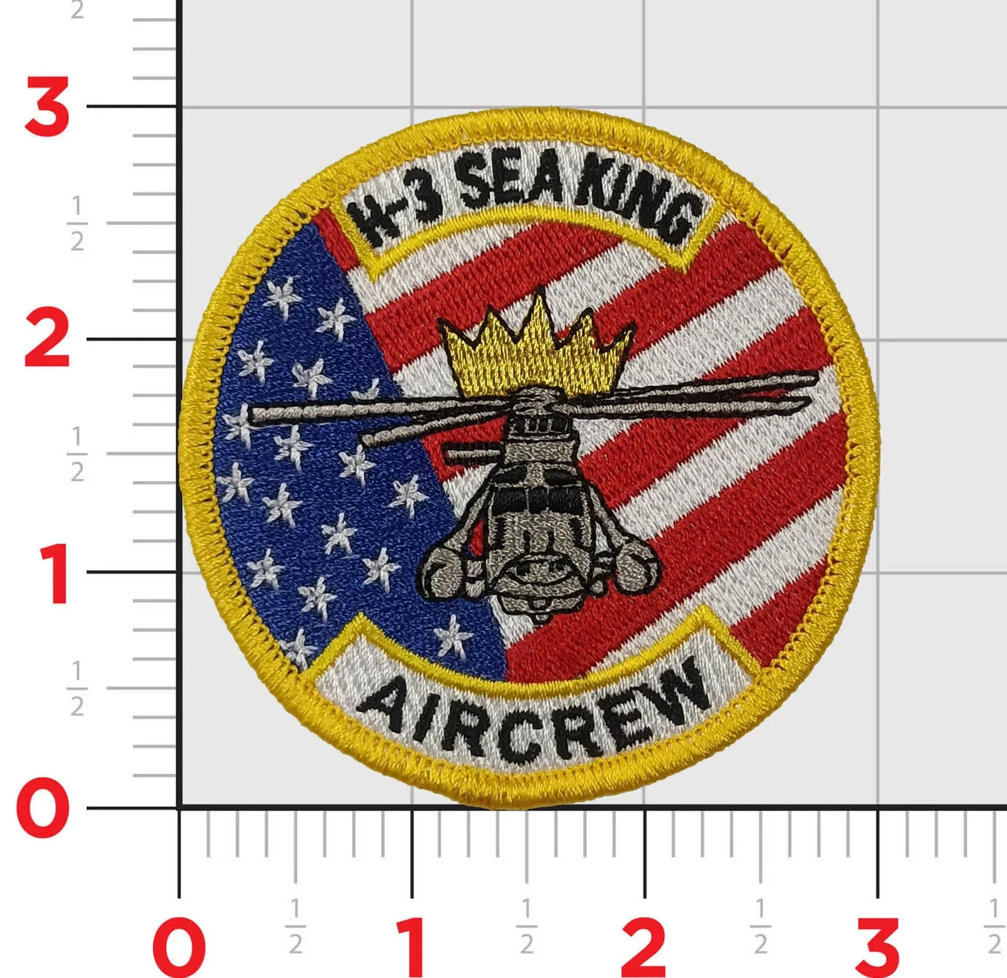H-3 SEA KING AIRCREW EMBROIDERED PATCH