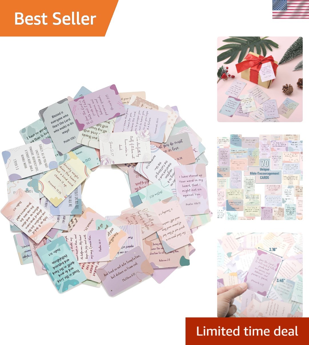 Durable 70 Unique Inspirational Bible Verse Cards – Personalize Your Messages Durable 70 Unique Inspirational Bible Verse Cards – Personalize Your Messages
