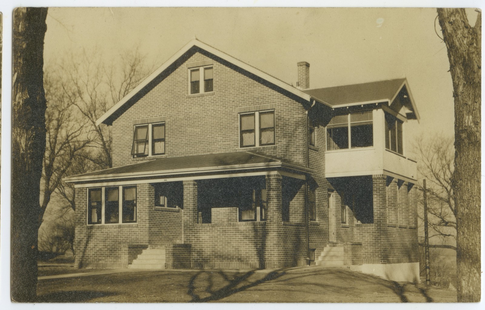 1924 RPPC Parsonage Home – Vintage Church Pastor Residence Post Card