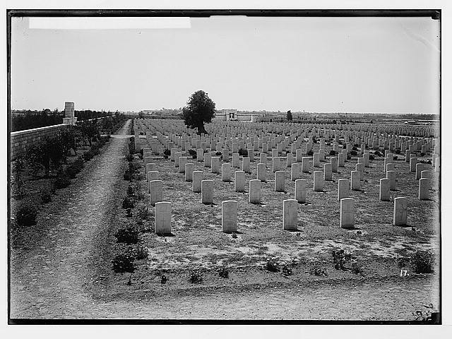 Photo:Various results of the war. War cemetery at Gaza, new view