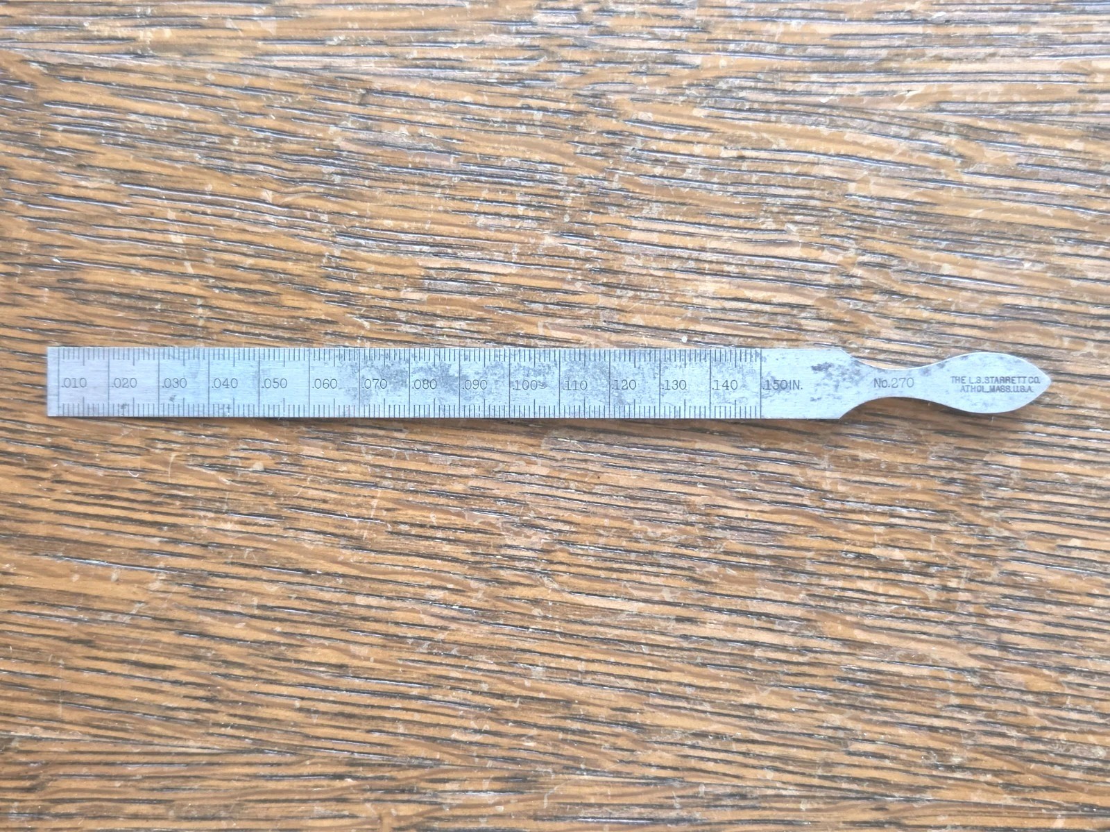 Vintage L. S. Starrett No. 270 Taper Gage Machinist Tool USA 