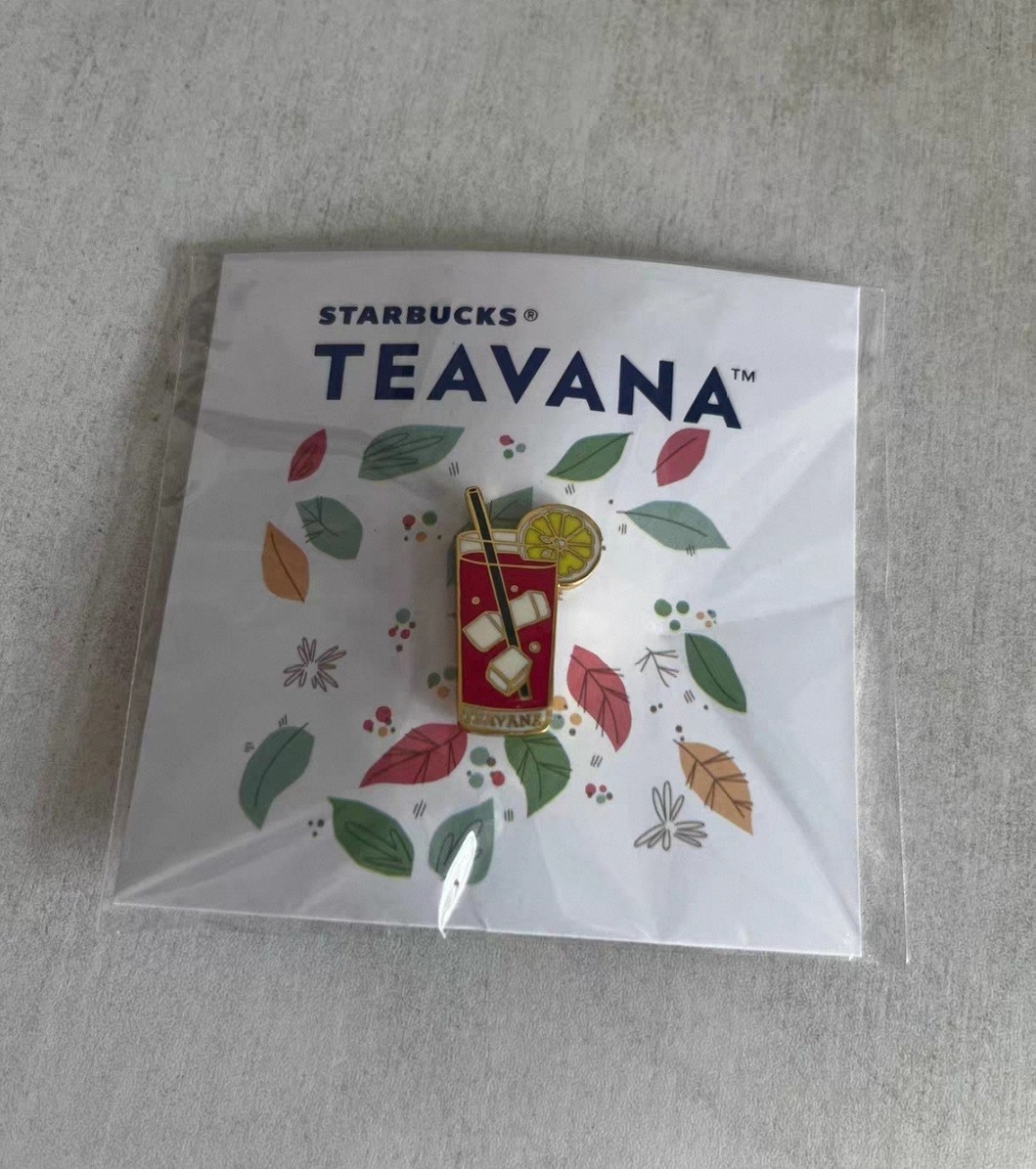 Starbucks Teavana Iced Tea Cup Enamel Pin Collectible Lapel Badge