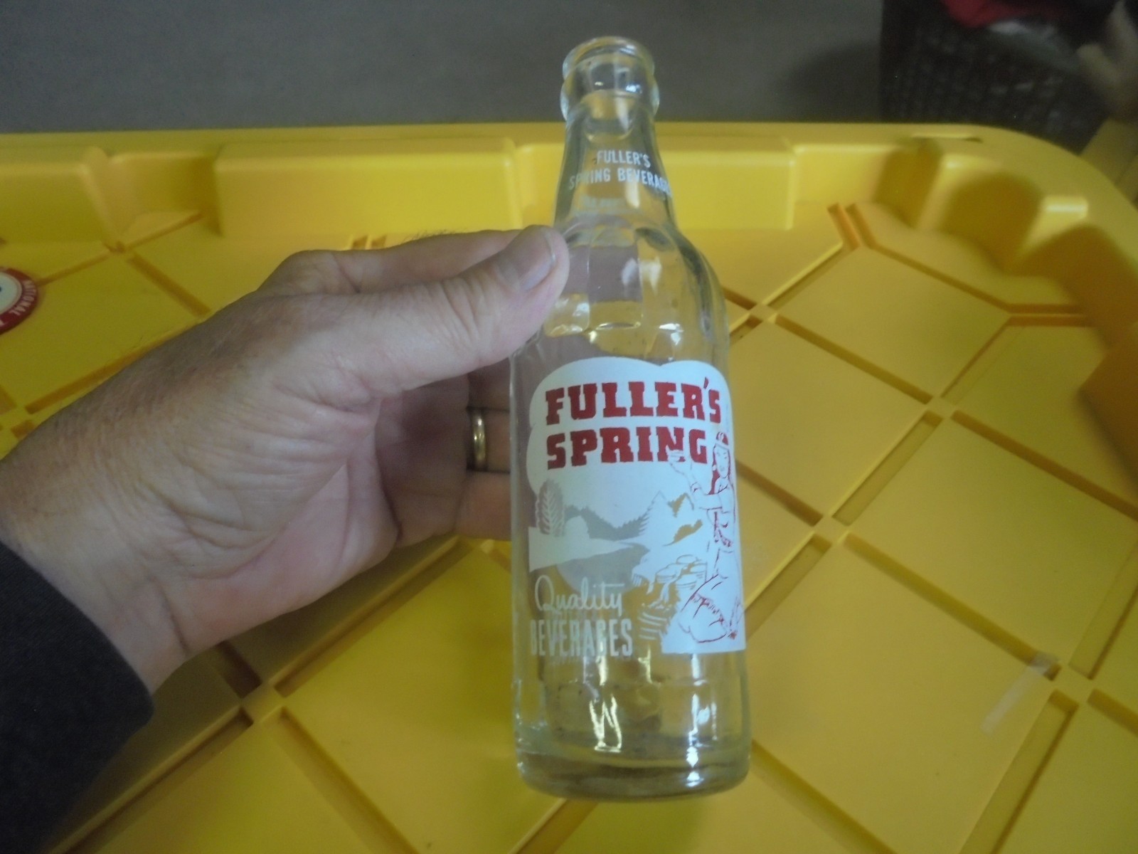 Vintage Fuller\'s Spring Soda Bottle Jamestown, No. Dak. North Dakota
