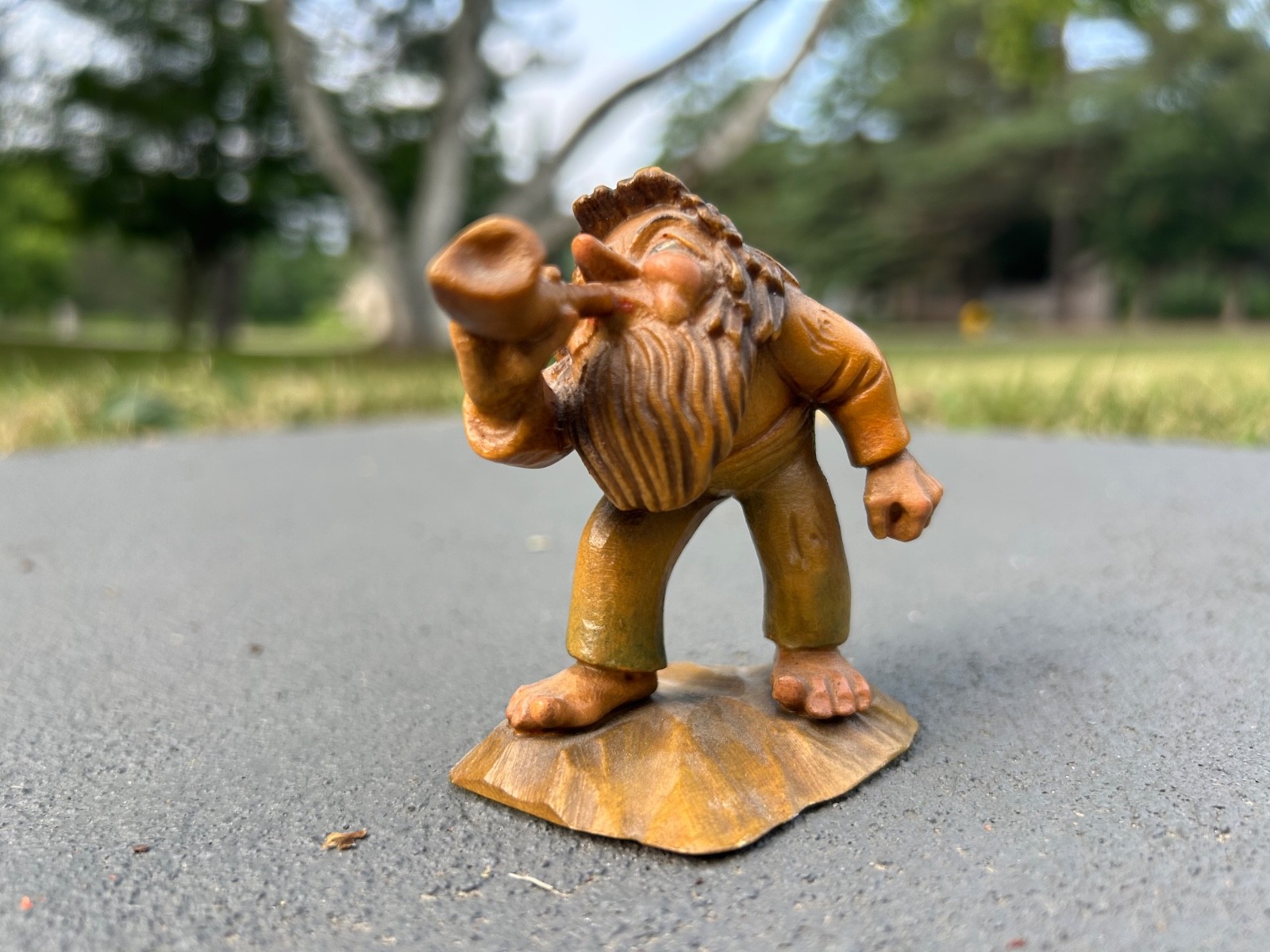 ANRI Carved Wood “Watchman” Troll Figurine – Folk of Salvans Collection