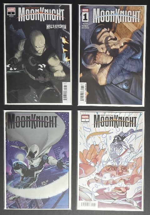 Marc Spector Moon Knight #1, Lot of 4 Standard Covers, NM/Better, Marvel Marc Spector Moon Knight #1, Lot of 4 Standard Covers, NM/Better, Marvel