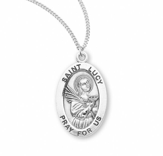 St. Lucy Sterling Silver Necklace 