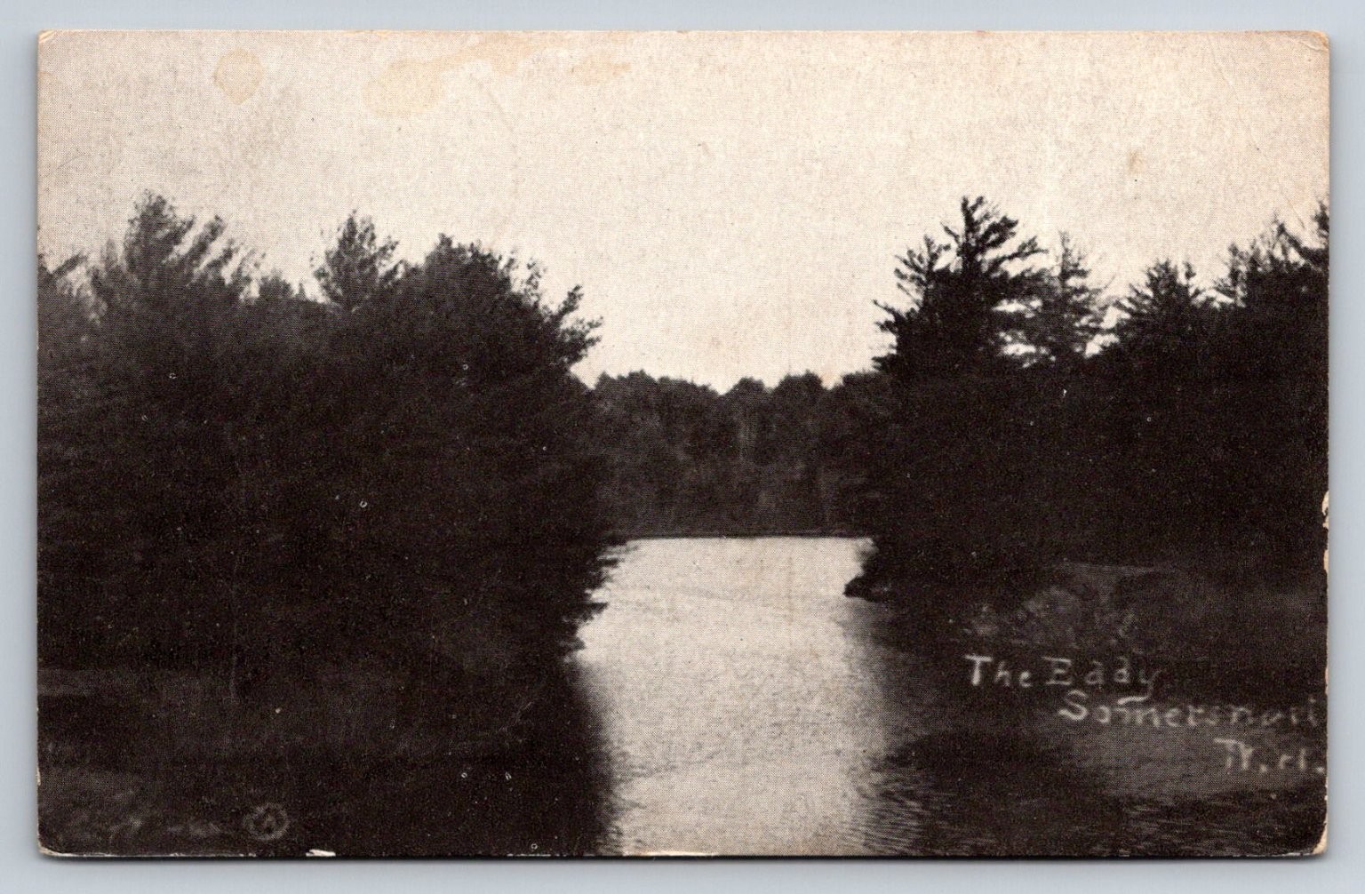 The Eddy Somersworth NH 1907 Divided Back Postcard Vintage New Hampshire