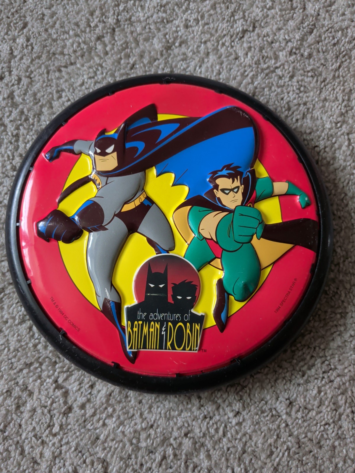 1994 The Adventures of Batman & Robin Frisbee Spectra Star 9” Vintage Frisbee 1994 The Adventures of Batman & Robin Frisbee Spectra Star 9” Vintage Frisbee