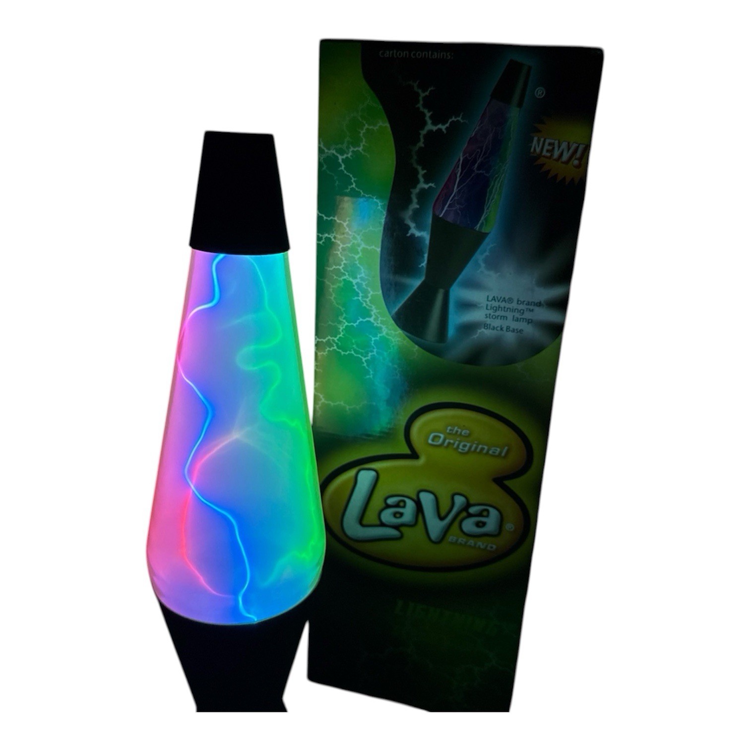 Vtg Lava Lightning Storm Lamp 17\