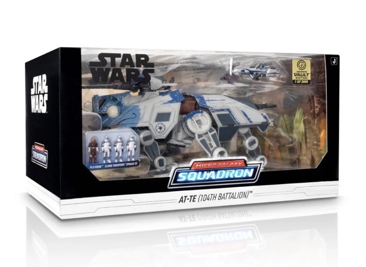 Star Wars Micro Galaxy Squadron AT-TE 104th Battalion Jazwares Vault Ed. 1/3000