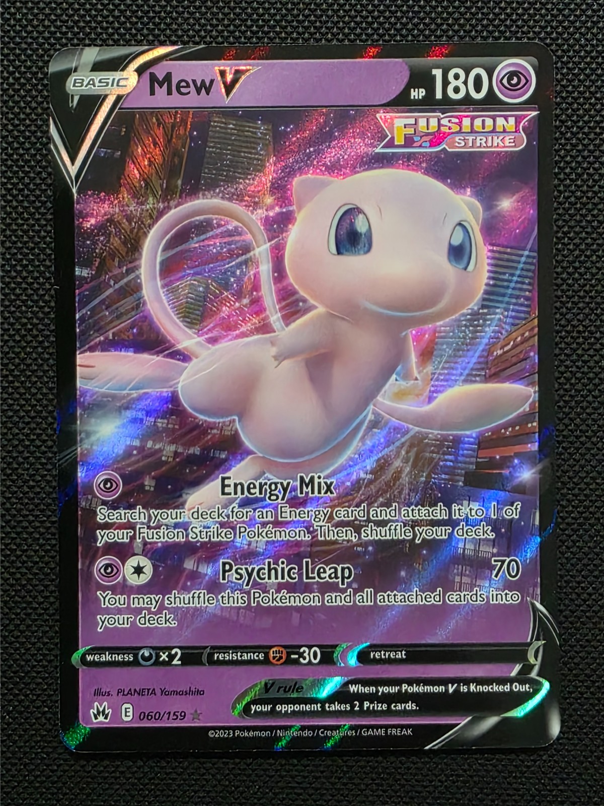 Mew V 060/159 SHSW CZ Pokemon TCG NM EN