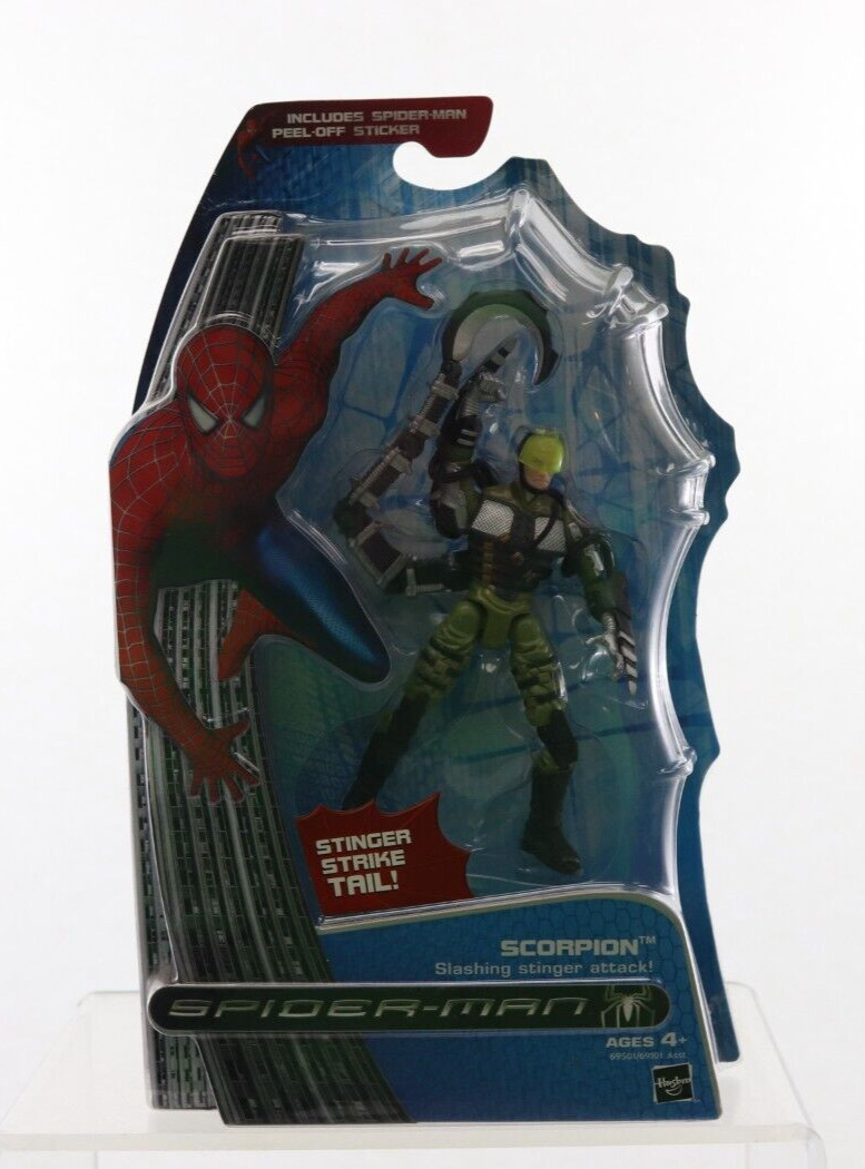Spider Man SCORPION ACTION FIGURE Slashing Stinger Attack Hasbro 2007 New NIP