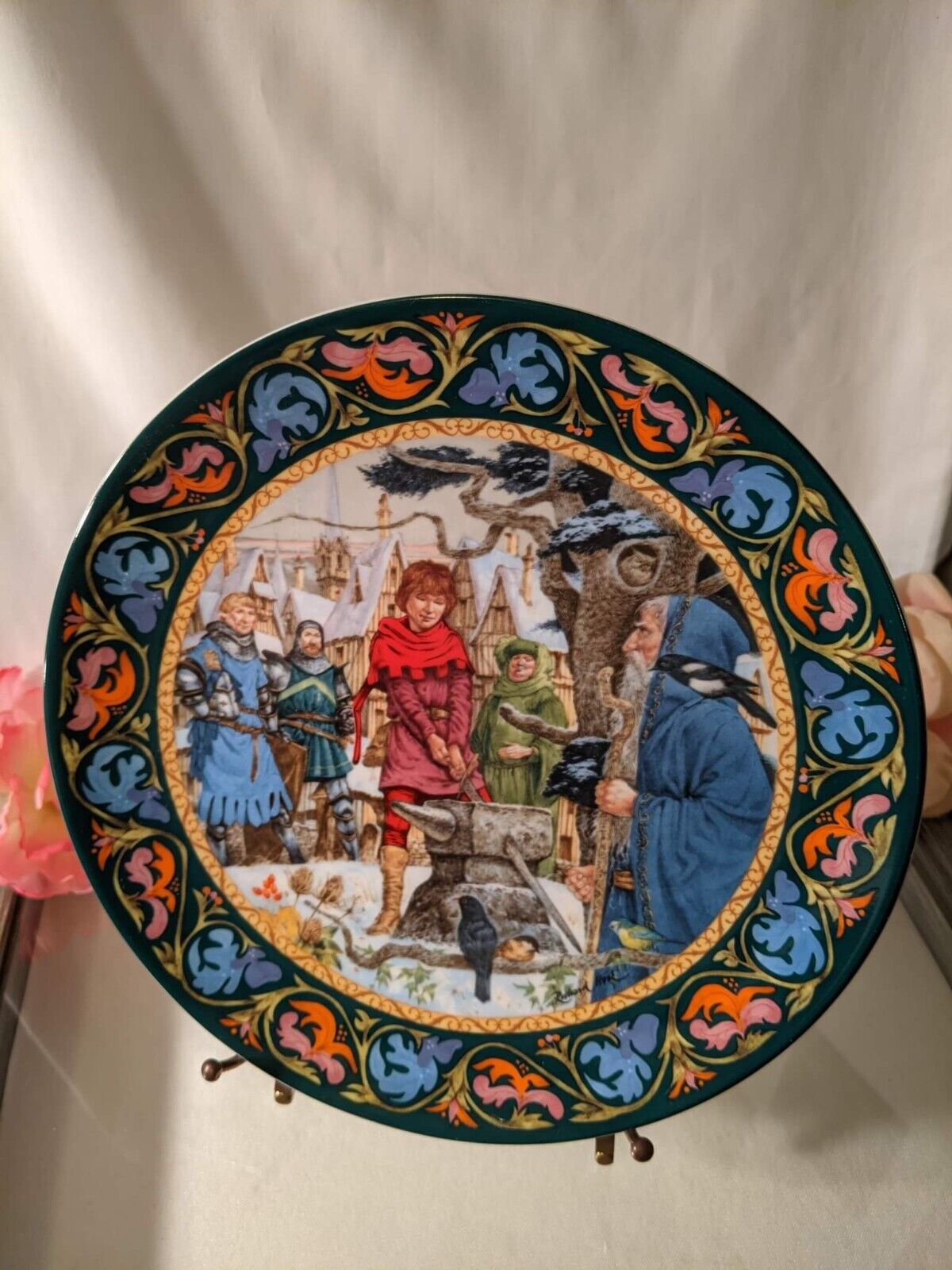 Wedgewood Collector Plate Sword In The Stone \