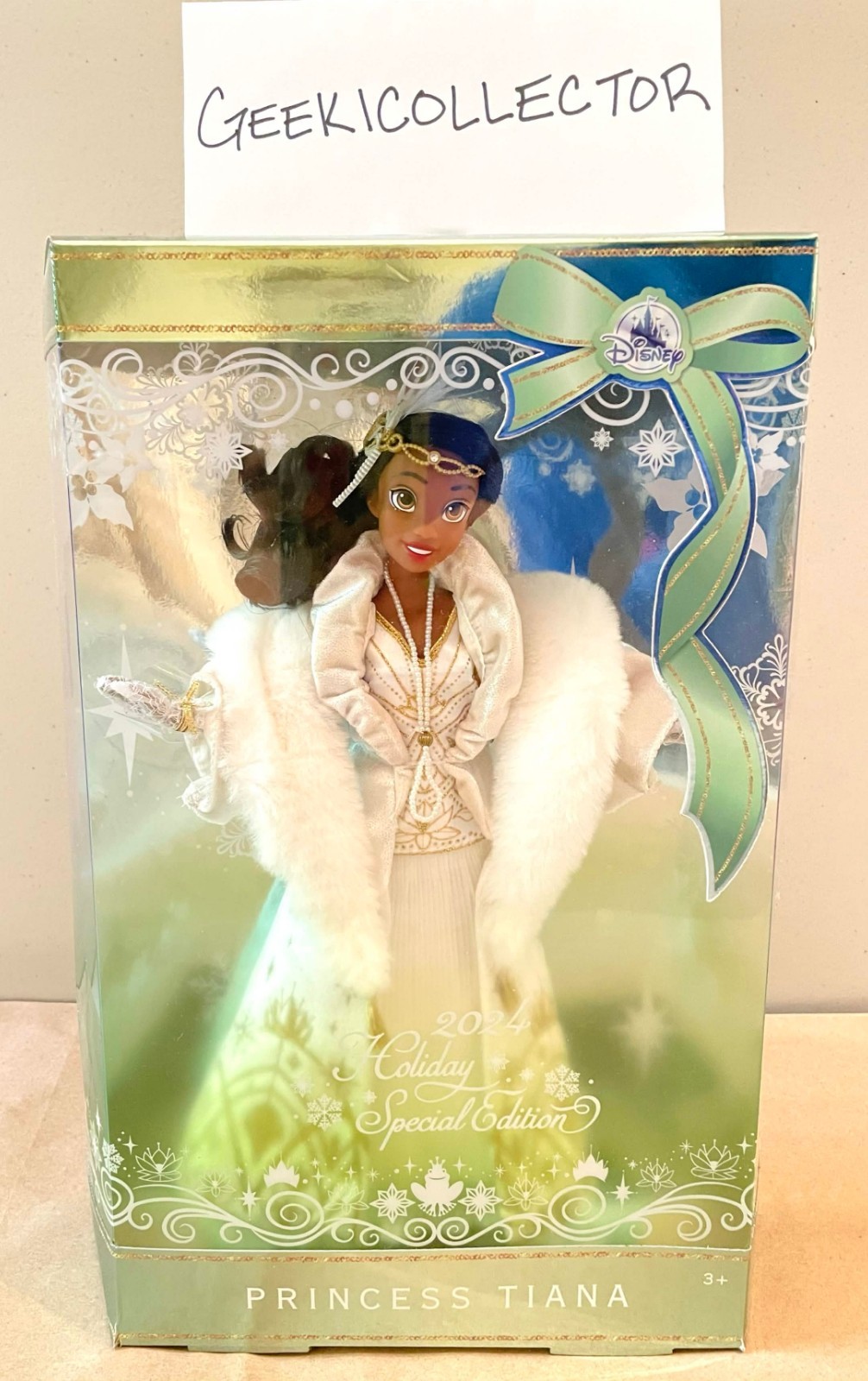 NEW - Disney Store 2024 Holiday Tiana Special Edition Princess and the Frog Doll