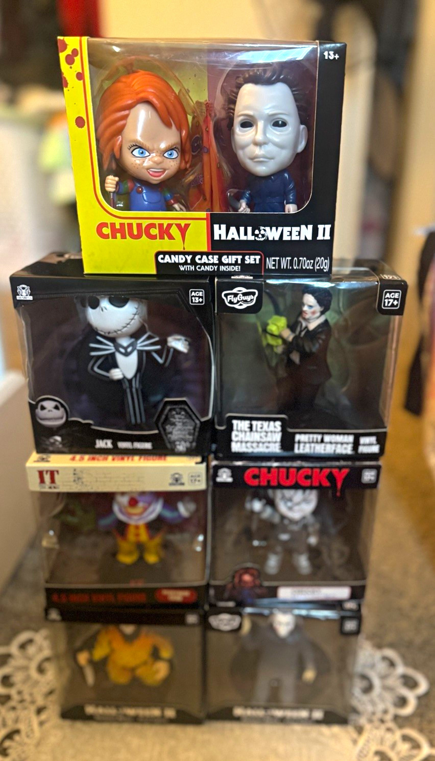 Fly Guys Chucky Candy Case Gift Set Michael Myers Pennywise 13+