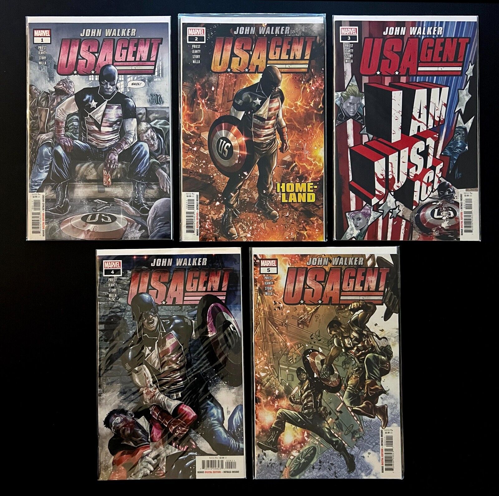 JOHN WALKER: U.S. AGENT #1-5 Hi-Grade Complete Series Set MCU Marvel Comics 2020